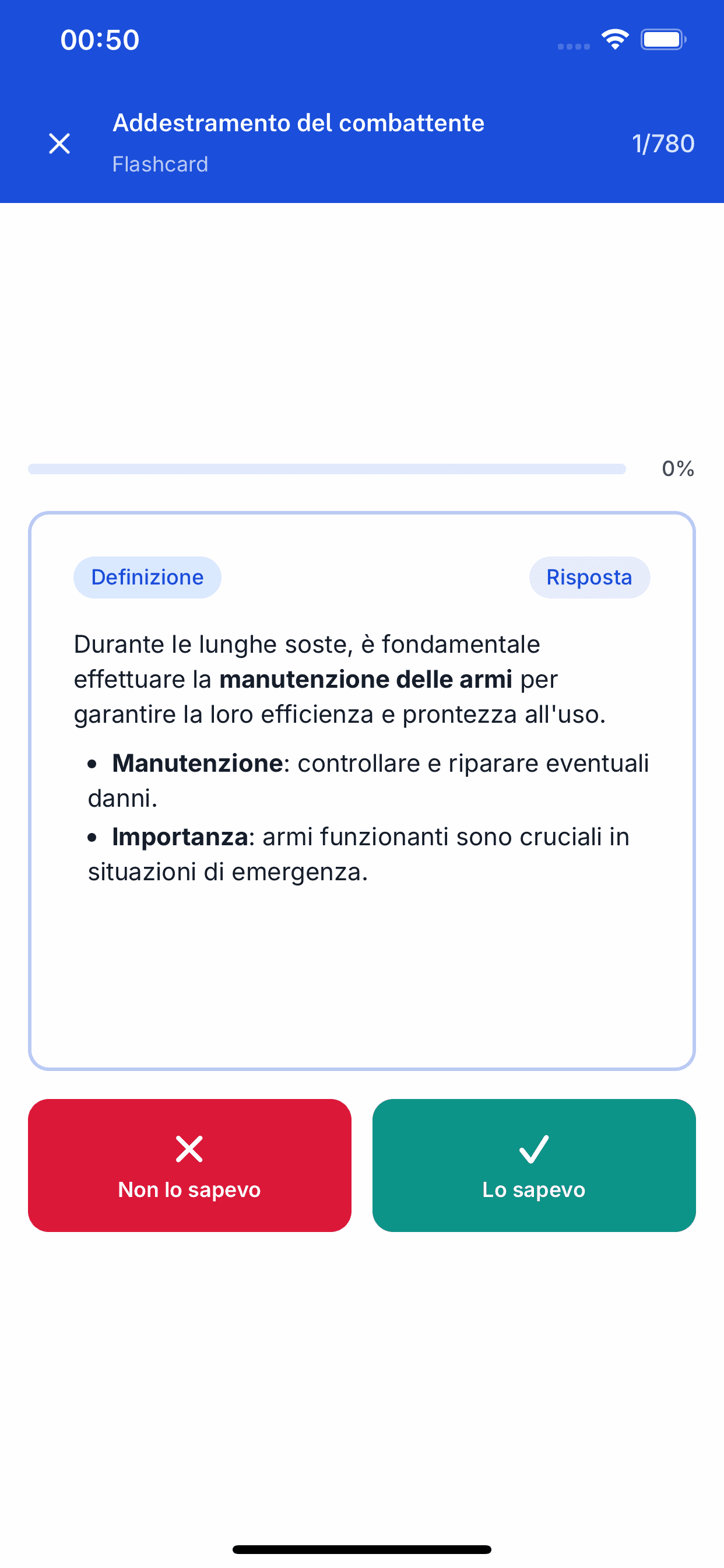 Flashcard concorsi pubblici per memorizzazione
